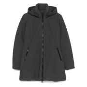 Lila Hooded Jas Save The Duck , Gray , Dames