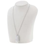 Pre-owned White Gold necklaces Cartier Vintage , Gray , Dames