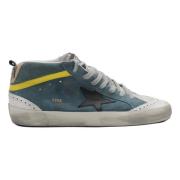 Sky Blue Mid Star Sneakers Golden Goose , Multicolor , Heren