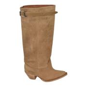 Bruine Laarzen voor Stijlvolle Outfits R13 , Brown , Dames