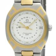 Pre-owned Yellow Gold watches Omega Vintage , White , Heren