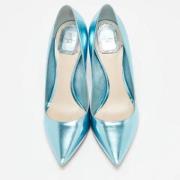 Pre-owned Leather heels Dior Vintage , Blue , Dames