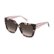 Cat-eye zonnebril in Havana/Roze Blumarine , Brown , Dames