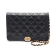 Pre-owned Fabric chanel-bags Chanel Vintage , Black , Dames