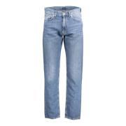 Denim Heren Jeans Blauw Gewassen Effect Gant , Blue , Heren