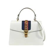 Pre-owned Leather gucci-bags Gucci Vintage , White , Dames