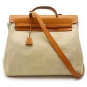 Pre-owned Canvas crossbody-bags Hermès Vintage , Brown , Dames