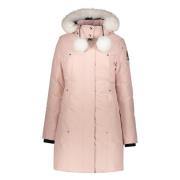 Parka jas met bontkraag Moose Knuckles , Pink , Dames