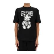 Zwarte T-shirts en Polos Moschino , Black , Heren