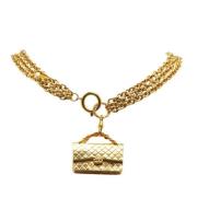 Pre-owned Metal chanel-jewelry Chanel Vintage , Yellow , Dames