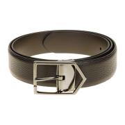 Luxe Leren Riem Ambachtelijke Elegantie Canali , Brown , Heren