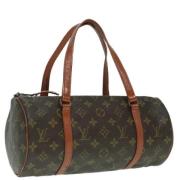 Pre-owned Canvas handbags Louis Vuitton Vintage , Brown , Dames