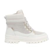 Witte Casual Enkellaarsjes voor Dames Rieker , White , Dames