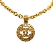 Pre-owned Metal chanel-jewelry Chanel Vintage , Yellow , Dames