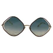 Pre-owned Metal sunglasses Chloé Pre-owned , Yellow , Dames