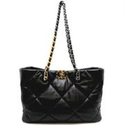 Pre-owned Leather chanel-bags Chanel Vintage , Black , Dames