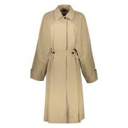 Klassieke Trenchcoat met Riem LOW Classic , Beige , Dames