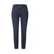 Slimme Rechte Pijp Denim Broek MAC , Blue , Dames