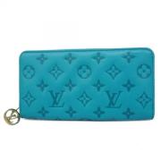 Pre-owned Canvas wallets Louis Vuitton Vintage , Blue , Dames