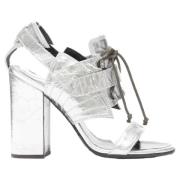 Pre-owned Leather heels Proenza Schouler Pre-owned , Gray , Dames