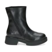 Zwarte Gesloten Booties Enkellaarzen Vrouwen Caprice , Black , Dames