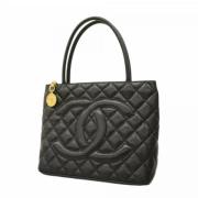 Pre-owned Leather chanel-bags Chanel Vintage , Black , Dames