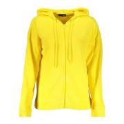 Gele hoodie met rits en logo North Sails , Yellow , Dames