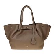 Stijlvolle Charlotte Handtas met Knoopsluiting Avenue 67 , Brown , Dam...