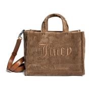 Iris Velvet M.Shopper Bag Juicy Couture , Beige , Dames