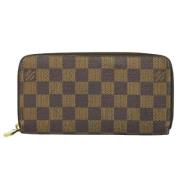 Pre-owned Canvas wallets Louis Vuitton Vintage , Brown , Dames