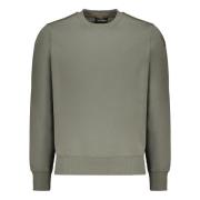 Geribbelde crew-neck sweatshirt met logopatch Parajumpers , Green , He...