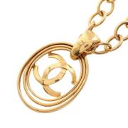 Pre-owned Metal chanel-jewelry Chanel Vintage , Yellow , Dames