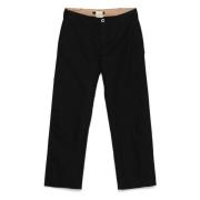 Straight Leg Broek Ten C , Black , Heren