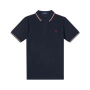 Slim Fit Twin Tipped Polo Fred Perry , Blue , Heren