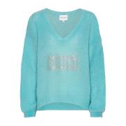 Kristal Droom V-Hals Pullover American Dreams , Green , Dames