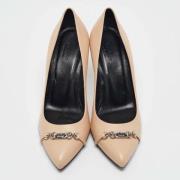 Pre-owned Leather heels Gucci Vintage , Beige , Dames