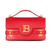 Gladleren B-Buzz 24 tas Balmain , Red , Dames