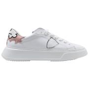 Lage Temple Sneakers in Wit Philippe Model , White , Heren