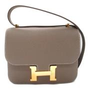 Pre-owned Leather crossbody-bags Hermès Vintage , Brown , Dames