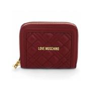 Portemonnee met Logo Lettering en Ritssluiting Love Moschino , Red , D...