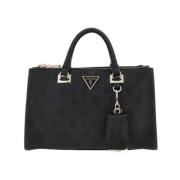 Convertible Logo Handtas Zwart Guess , Black , Dames