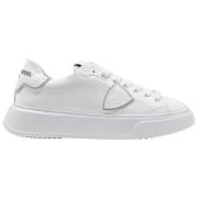 Lage Temple Sneakers in Wit Vernis Philippe Model , White , Dames