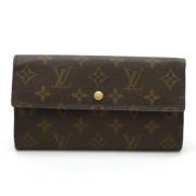 Pre-owned Canvas wallets Louis Vuitton Vintage , Brown , Unisex