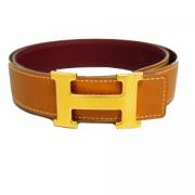 Pre-owned Leather belts Hermès Vintage , Brown , Heren