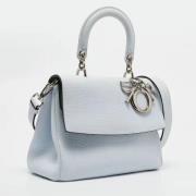 Pre-owned Leather dior-bags Dior Vintage , Blue , Dames