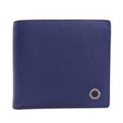 Pre-owned Leather wallets Bvlgari Vintage , Blue , Dames