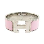 Pre-owned Metal bracelets Hermès Vintage , Gray , Dames