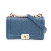 Pre-owned Fabric chanel-bags Chanel Vintage , Blue , Dames