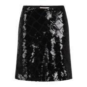 Zwarte Pailletten Diana Rok voor Evenementen RUE de Femme , Black , Da...