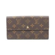 Pre-owned Leather wallets Louis Vuitton Vintage , Brown , Dames